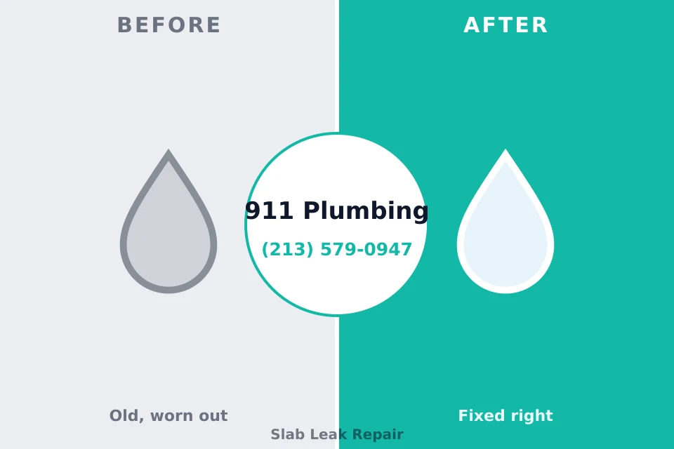 Before and after: plumbing repair Paw Paw, MI